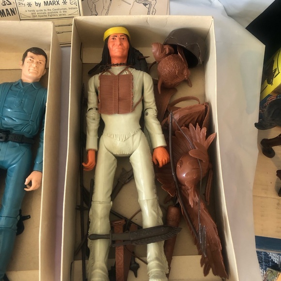 Fort Apache Fighters Geronimo Custer Capt Maddox 2 horse Pancho & Comanche - Picture 4 of 11